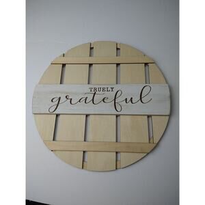 $ Truly Grateful Wall Decor Farmhouse Modern Minimalist